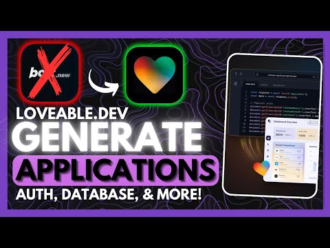 Loveable: Develop a Full-Stack App Without Writing ANY Code! (Auth, Database, Etc!) BEATS Bolt.new!